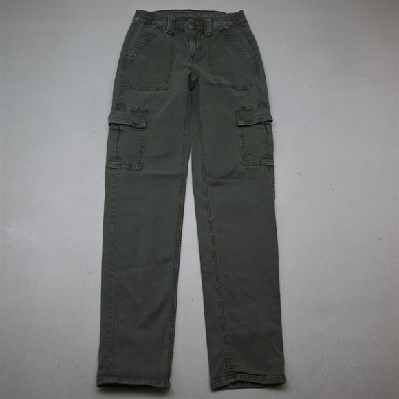 American Eagle Outfitters Other - American Eagle Outfitters 000 Green Stretch Tapered Cargo Womens Pants